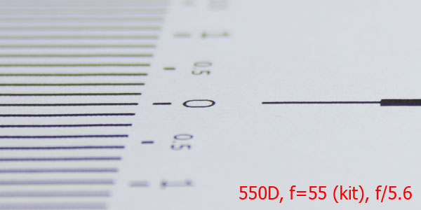 Проверка объектива на бэк-фокус - Canon 550D + EF 18-55/3.5-5.6