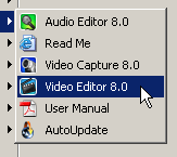 Запуск Video Editor