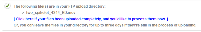 The following file(s) are in your FTP upload directory